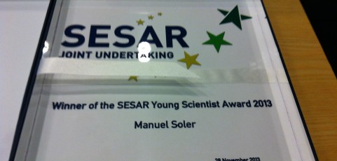 Manuel Soler Awarded with SESAR Young Scientist Award 2013